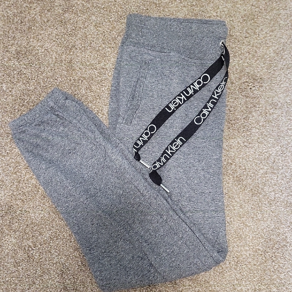 Calvin Klein Charcoal Joggers with Logo Detail